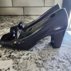 Vintage Brown Leather Heels